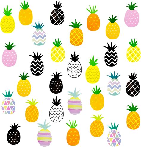 metallic pineapple sheets|Wall Pops WPK1908 Pineapple Wall Art Kit, Metallic .